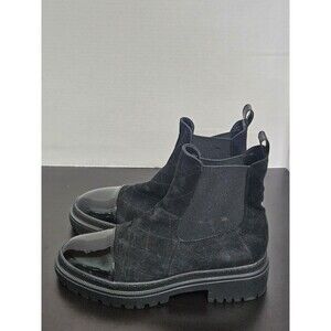 AGL Womens Mary Beat Chelsea Boots Black 38.5 EU / 8.5 US New $475